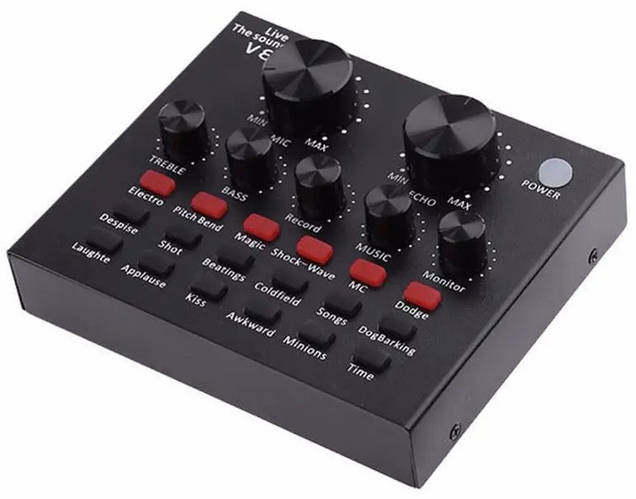 Звуковая карта внешняя V8 7635 для микрофона OIU (ID#2183048067), цена ...