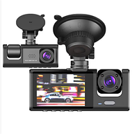 Автомобильный видеорегистратор 1080P на 2 камеры с широкоугольным FULL HD дисплеем