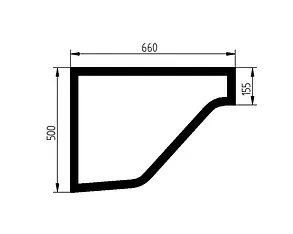 Скло дверей нижнє Volvo L60F 11412765