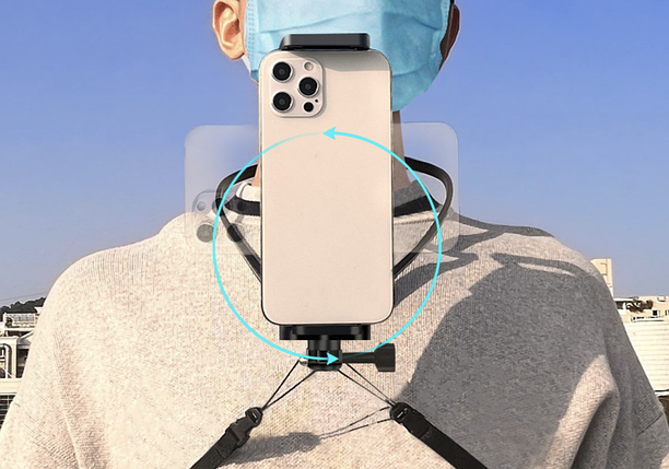 Кріплення для телефону на груди/шию зі страхувальним ременем, фото 2