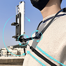 Кріплення для телефону на груди/шию зі страхувальним ременем, фото 3