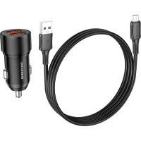 Зарядний пристрій BOROFONE BZ19B charger set (Micro) 2 x USB Black (6941991101502)