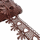 Мереживо макраме 5,0 см колір - мокко, фото 3