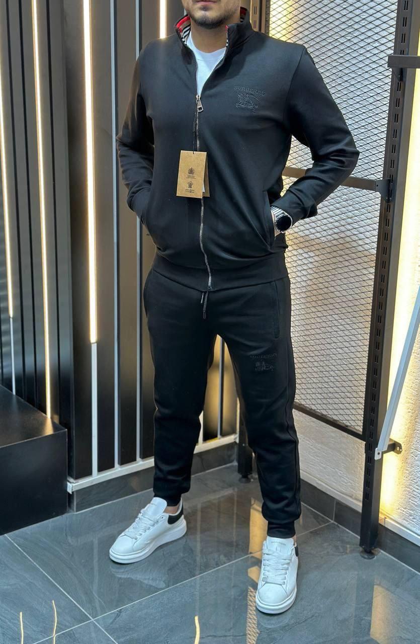 Чоловічий спортивний костюм Burberry CK7874 чорний М, фото 1