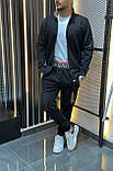 Чоловічий спортивний костюм Burberry CK7874 чорний М, фото 2