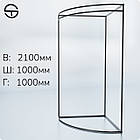 Примірочна BELLE-211 кутова, 2100х1000х1000мм. Торгове обладнання для магазину, фото 4