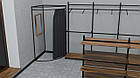 Примірочна BELLE-211 кутова, 2100х1000х1000мм. Торгове обладнання для магазину, фото 2