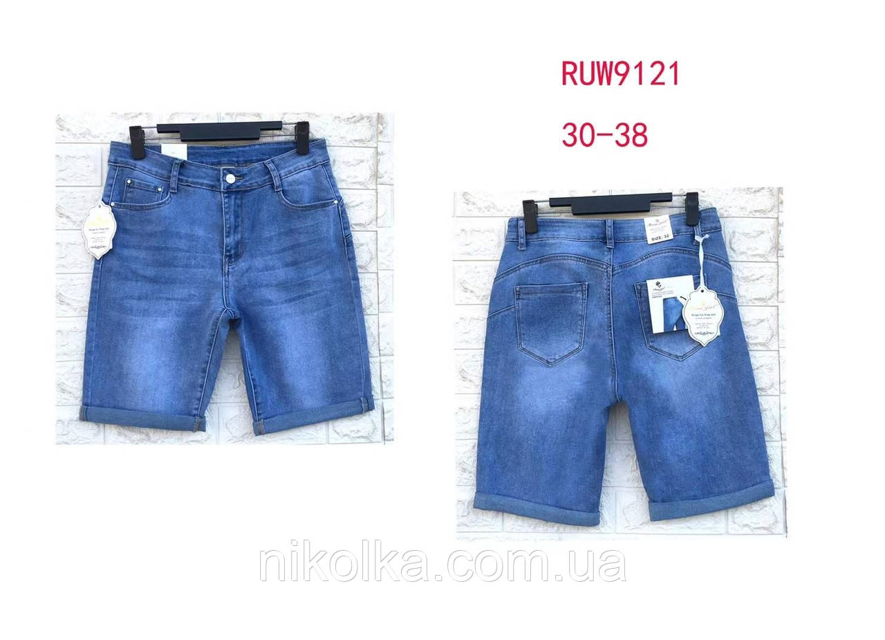 Шорти джинсові жіночі оптом, 30-38 рр., арт. Nk-RUW9121