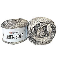 YarnArt LINEN SOFT (Ярнарт Линен Софт) № 7406 Пряжа хлопок вискоза с льном, нитки для вязания