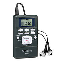 Карманное FM-радио Retekess PR13 С 24-часовыми цифровыми часами, регулятор громкости