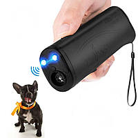 Ультразвуковой портативный отпугиватель собак с фонариком AD-100 Черный (200868)