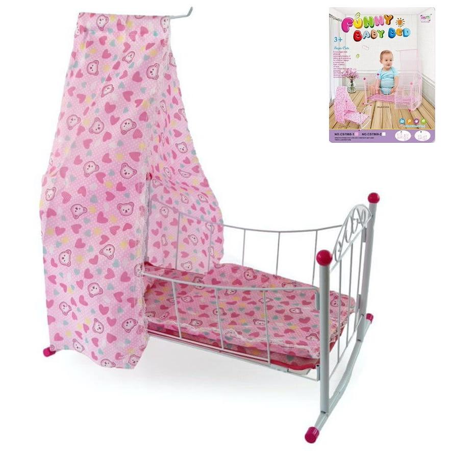 Ліжечко для ляльки металеве A-Toys, 7868-2