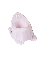 Горшок "Утенок" с противоскользящей резиной (Светло-розовый) Tega Baby 5902963015341