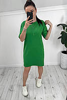 Сукня-футболка жіноча вільного крою у кольорах (Норма і полубатал), фото 5
