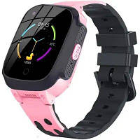 Детские смарт часы-телефон з GPS трекером GP-PK004 (LTE/VoLTE/) датчик температуры, розовый
