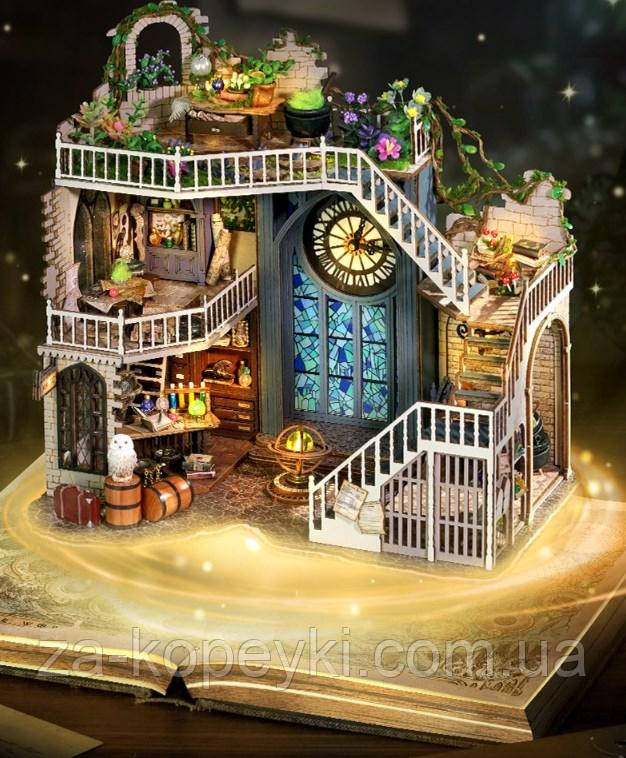 Румбокс Magic House Конструктор подарунковий інтер'єрний Магічний будинок у стилі Гаррі Поттера DIY LV-003 без куполу
