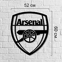 Футбольная эмблема на стену Арсенал, большой деревянный логотип футбольного клуба, подарок футбольному фанату