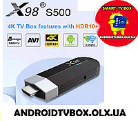 Android Smart TV box X98 S500 stick 4/32 стик S905Y4 ТВ приставка