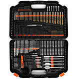 Універсальний комплект біт та свердл по дереву/металу/бетону Kraft&Dele KD999 в кейсі, фото 9