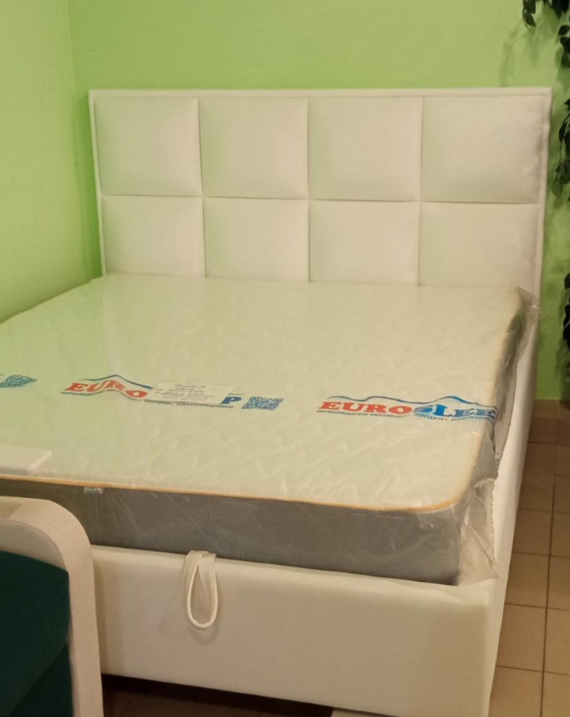 Ліжко двоспальне з підйомним механізмом Луна 160х200 см М'яке ліжко для спальні