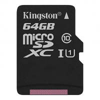 Карта памяти Kingston 64GB microSDXC Class 10 Canvas Select Plus 100R A1 SDCS2/64GBSP OIU