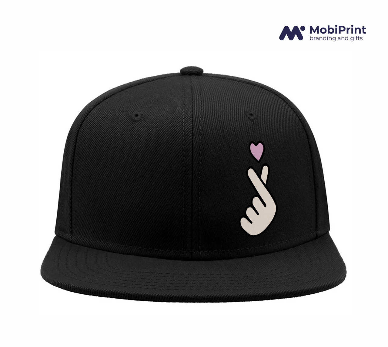 Кепка Snapback з принтом БТС (BTS) Чорний