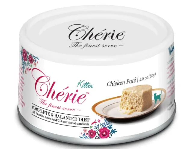 Корм вологий Cherie Complete&Balanced Chicken Mousse Мус із курки для кошенят 80 г
