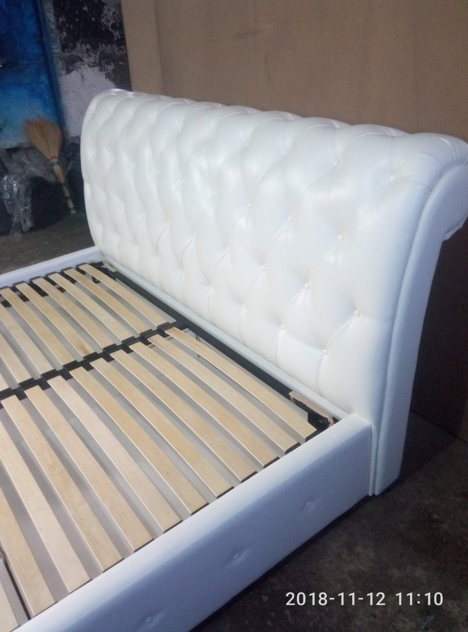 Ліжко двоспальне з підйомним механізмом Веста 160х200 см Двоспальне ліжко з м'яким узголів'ям