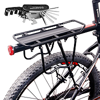 Заднее вело сиденье велосипедный задний багажник Deemount Bicycle + Подарок Веломультитул Лучшая цена на