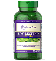 Puritan's Pride, Лецитин із сої, 1200 мг, 250 капсул (PTP-10303)