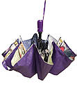Зонт женский фиолетовый 9 спиц "анти ветер", фото 4