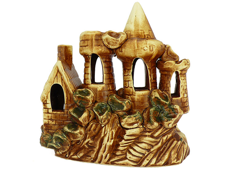 Декорация керамическая в аквариум в виде малого замка AQUAXER