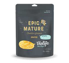 Веган сир Зрілий Чеддар тертий VioLife (Cheddar Epic Mature) 150 gr