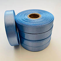 Стрічка атласна 1см "Небесно-блакитна"