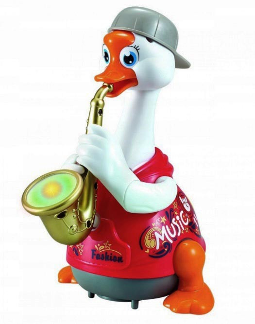 Гусак саксофоніст Hola Toys 6111-red Музична іграшка Червоний