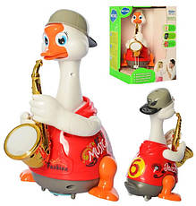 Гусак саксофоніст Hola Toys 6111-red Музична іграшка Червоний, фото 5
