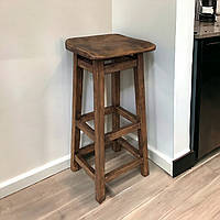 Высокий деревянный стул ЛАУНДЖ Барный табурет из натурального дерева для барной стойки Паба Кафе Кухни Бара 1000