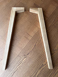 Меблеві ніжки і опори дерев'яні для столу з гранями H.600 / Високі - 12.1