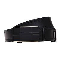 Кожаный мужской ремень Borsa Leather v1genav15 черный Mega