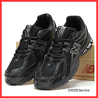 Кроссовки мужские и женские New Balance 1906R Black Metallic Silver / Нью Баланс 1906R черные металик