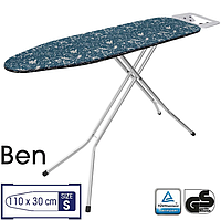 Прасувальна Розкладна Дошка для прасування Casa Si Ben 110x30 Silver with White/Blue Plants (CS98090G323) Австрія