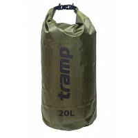 Гермомешок Tramp PVC Diamond Rip-Stop оливковый 20л TRA-113-olive OIU