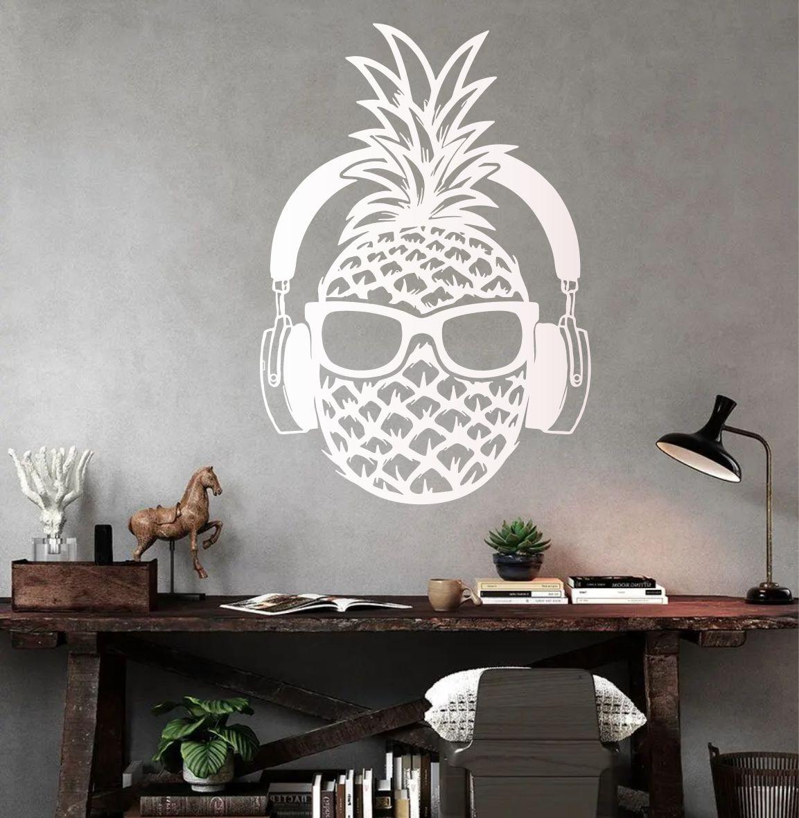 Трафарет для фарбування, Ананас, одноразовий з самоклеючої плівки 170 х 115 см, фото 1