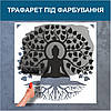 Трафарет для фарбування, Будда, одноразовий з самоклеючої плівки 95 х 95 см, фото 6