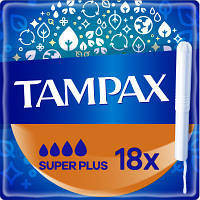 Тампоны Tampax Super Plus с аппликатором 18 шт. 8006540716670 OIU