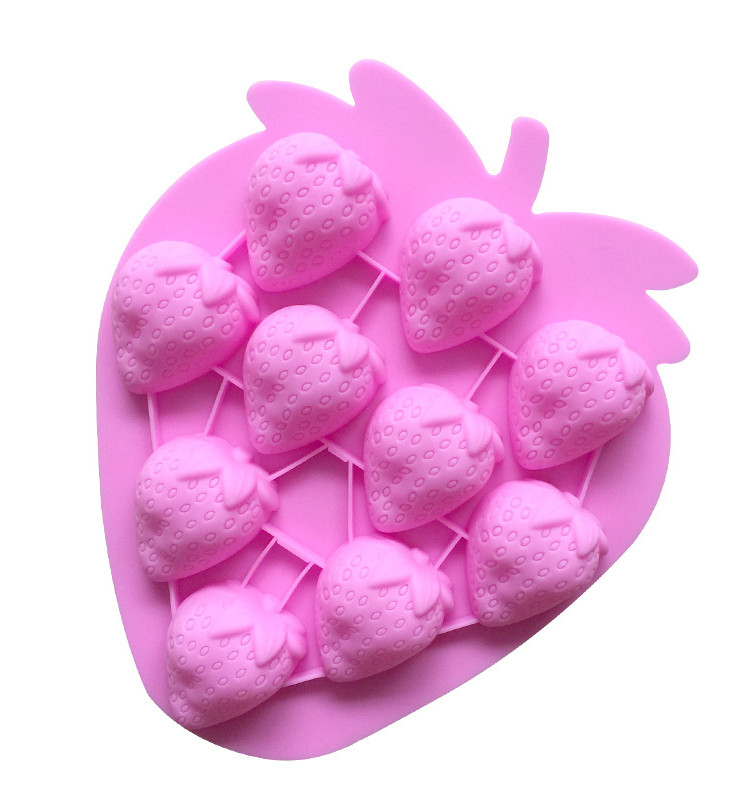 Форма силіконова Полунички 10 ягід