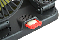 Вентилятор для авто от прикуривателя 24 вольта (двухскоростной 3-х лопастной) Ø-11см, фото 6