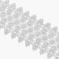 Мереживо макраме 11 см колір - білий