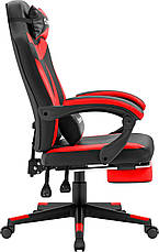 Крісло комп'ютерне Defender Cruiser + підніжка (Чорно-червоне), фото 2