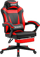 Кресло компьютерное Defender Cruiser + подножка (Черно-красное)